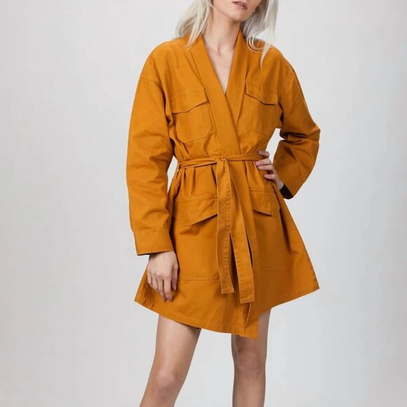 BOYISH The Joaquin Kimono Jacket Wrap Dress In Golden Child OSFM XXS-XL NWT - Picture 15 of 15